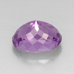 7.93캐럿 천연 바이올렛 아메시스트, 타원형 컷, 14.5×10.4 mm, VVS-VS