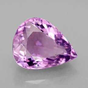 7.05캐럿 천연 바이올렛 아메시스트, 배 모양, 14.5×11.4 mm, VVS