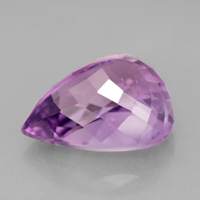 7.05캐럿 천연 바이올렛 아메시스트, 배 모양, 14.5×11.4 mm, VVS
