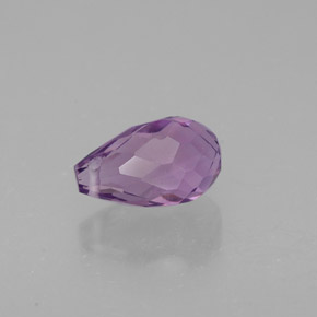 1.36캐럿 천연 바이올렛 아메시스트, 브리올레트, 8.5×5 mm, VVS-VS