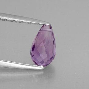 1.36캐럿 천연 바이올렛 아메시스트, 브리올레트, 8.5×5 mm, VVS-VS