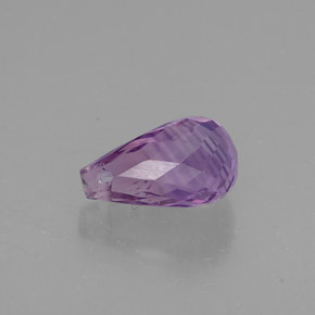 1.38캐럿 천연 바이올렛 아메시스트, 브리올레트, 8.9×5.2 mm, VVS-VS