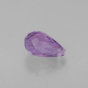 1.26캐럿 천연 바이올렛 아메시스트, 브리올레트, 8.4×4.9 mm, VVS-VS