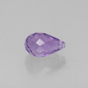 1.25캐럿 천연 바이올렛 아메시스트, 브리올레트, 8.1×5.2 mm, VS