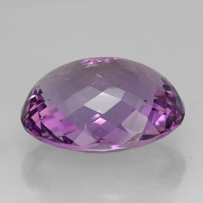 44.58캐럿 천연 퍼플 아메시스트, 타원형 컷, 25.5×19.6 mm, IF