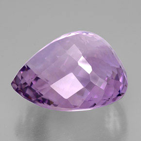 53.61캐럿 천연 바이올렛 아메시스트, 배 모양, 25.9×24.2 mm, IF