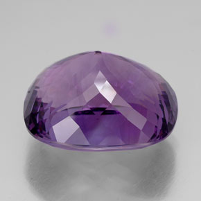 58.79캐럿 천연 바이올렛 아메시스트, 쿠션 컷, 26.4×22.7 mm, IF