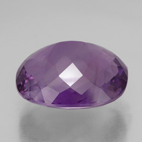 32.73캐럿 천연 퍼플 아메시스트, 쿠션 컷, 22.4×19.4 mm, VVS-VS