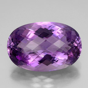 49.80캐럿 천연 퍼플 아메시스트, 타원형 컷, 30.3×20.1 mm, VVS