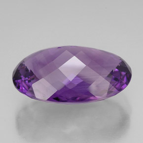 49.80캐럿 천연 퍼플 아메시스트, 타원형 컷, 30.3×20.1 mm, VVS