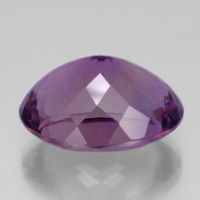 33.03캐럿 천연 바이올렛 아메시스트, 타원형 컷, 23.8×18.2 mm, VVS