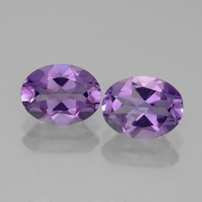 캐럿 천연 바이올렛 아메시스트 보석, 타원형 컷, 7.9×6.1 mm, VVS-VS