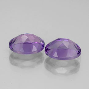 캐럿 천연 바이올렛 아메시스트 보석, 타원형 컷, 8.1×6.2 mm, VVS-VS