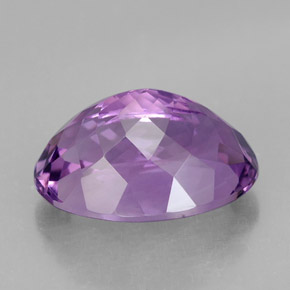 5.90캐럿 천연 바이올렛 아메시스트, 타원형 컷, 14.1×10 mm, VVS-VS