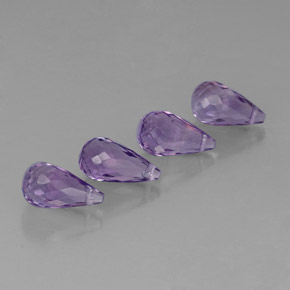 캐럿 천연 바이올렛 아메시스트 보석, 브리올레트, 9×5 mm, VVS-VS