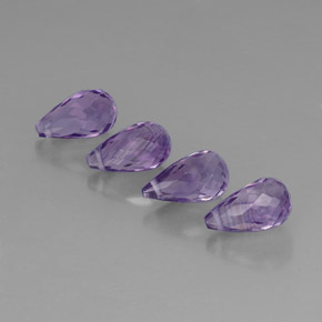 캐럿 천연 바이올렛 아메시스트 보석, 브리올레트, 8.9×5 mm, VVS-VS
