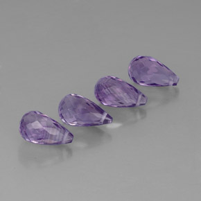캐럿 천연 바이올렛 아메시스트 보석, 브리올레트, 8.9×5 mm, VVS-VS
