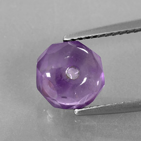 2.51캐럿 천연 바이올렛 아메시스트, 투명한, 8.3×5.2 mm, 투명/반투명