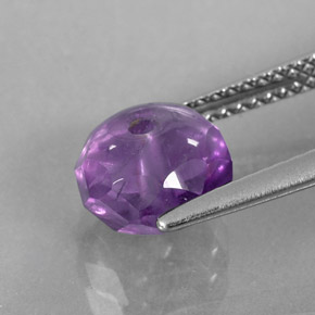 2.51캐럿 천연 바이올렛 아메시스트, 투명한, 8.3×5.2 mm, 투명/반투명