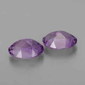 캐럿 천연 바이올렛 아메시스트 보석, 타원형 컷, 8×6.1 mm, VVS-VS