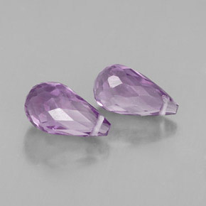 캐럿 천연 바이올렛 아메시스트 보석, 브리올레트, 8.7×5 mm, VVS-VS