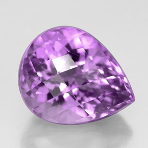 5.97캐럿 천연 바이올렛 아메시스트, 배 모양, 12.8×10.4 mm, VVS