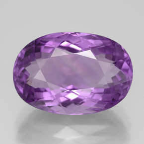 7.85캐럿 천연 바이올렛 아메시스트, 타원형 컷, 15.5×10.8 mm, VVS