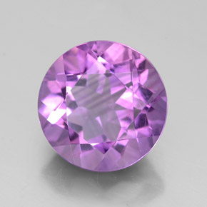 2.70캐럿 천연 바이올렛 아메시스트, 라운드 컷, 9.12 mm, VVS