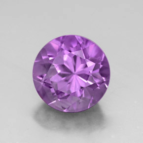 2.85캐럿 천연 바이올렛 아메시스트, 라운드 컷, 9.05 mm, VVS-VS