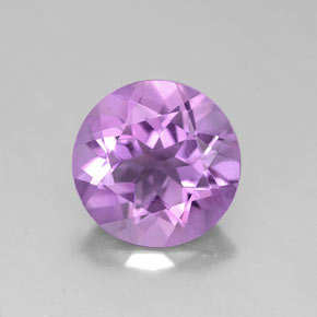 2.17캐럿 천연 바이올렛 아메시스트, 라운드 컷, 9.00 mm, VVS