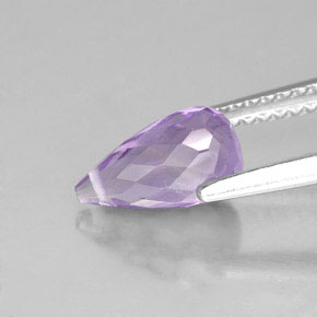 1.45캐럿 천연 바이올렛 아메시스트, 브리올레트, 9.2×5 mm, VVS-VS