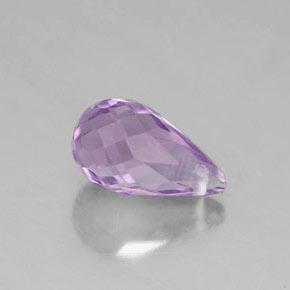 1.41캐럿 천연 바이올렛 아메시스트, 브리올레트, 8.9×5.1 mm, VVS-VS