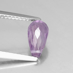 1.28캐럿 천연 바이올렛 아메시스트, 브리올레트, 8.9×4.8 mm, VVS