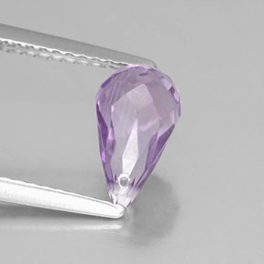 1.41캐럿 천연 바이올렛 아메시스트, 브리올레트, 8.9×5.3 mm, VVS-VS