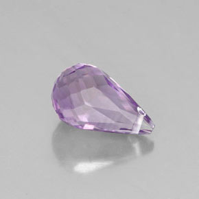 1.41캐럿 천연 바이올렛 아메시스트, 브리올레트, 8.9×5.3 mm, VVS-VS
