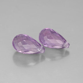캐럿 천연 바이올렛 아메시스트 보석, 브리올레트, 8.8×5 mm, VVS-VS