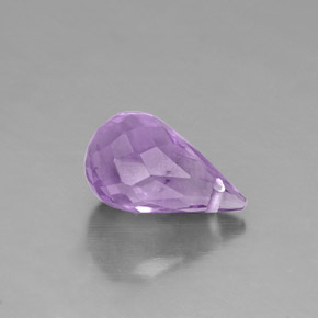 1.35캐럿 천연 바이올렛 아메시스트, 브리올레트, 8.9×5.1 mm, VS