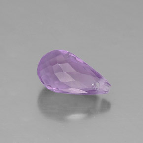 1.32캐럿 천연 바이올렛 아메시스트, 브리올레트, 9.2×5.1 mm, VS