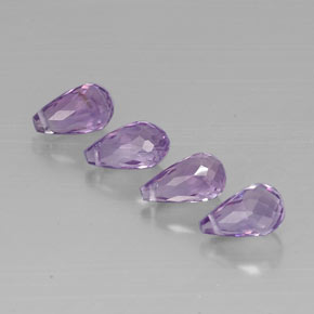 캐럿 천연 바이올렛 아메시스트 보석, 브리올레트, 8.8×5 mm, VVS-VS