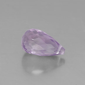 1.38캐럿 천연 바이올렛 아메시스트, 브리올레트, 8.9×5.1 mm, VS