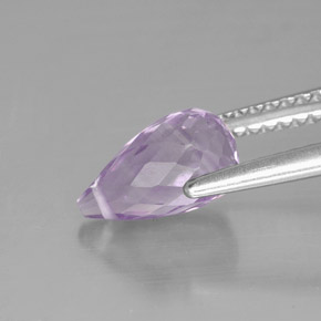 1.38캐럿 천연 바이올렛 아메시스트, 브리올레트, 8.9×5.1 mm, VS