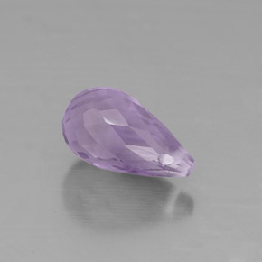 1.38캐럿 천연 바이올렛 아메시스트, 브리올레트, 9×5.1 mm, VS