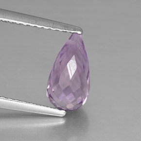 1.42캐럿 천연 바이올렛 아메시스트, 브리올레트, 9.2×5 mm, VVS-VS