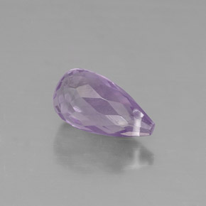1.30캐럿 천연 바이올렛 아메시스트, 브리올레트, 8.8×4.8 mm, VVS-VS