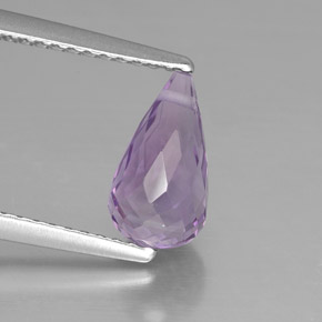 1.40캐럿 천연 바이올렛 아메시스트, 브리올레트, 9.3×5 mm, VVS-VS