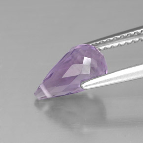 1.40캐럿 천연 바이올렛 아메시스트, 브리올레트, 9.3×5 mm, VVS-VS
