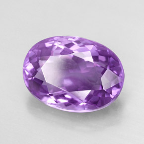 5.99캐럿 천연 바이올렛 아메시스트, 타원형 컷, 13.8×10.1 mm, VVS