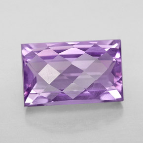5.78캐럿 천연 바이올렛 아메시스트, 바게트, 12.9×8.1 mm, VVS-VS
