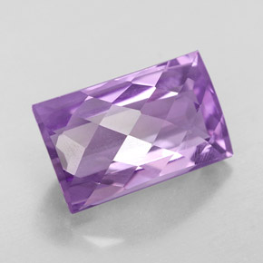 5.78캐럿 천연 바이올렛 아메시스트, 바게트, 12.9×8.1 mm, VVS-VS
