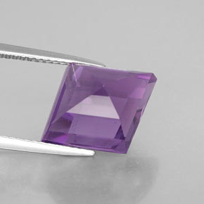 6.47캐럿 천연 바이올렛 아메시스트, 멋진 모양, 15.8×12.6 mm, VVS